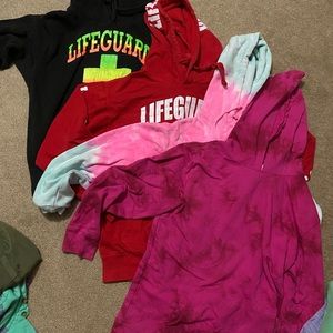 Hoodies..4 girls hoodies- beach style- Lifeguard